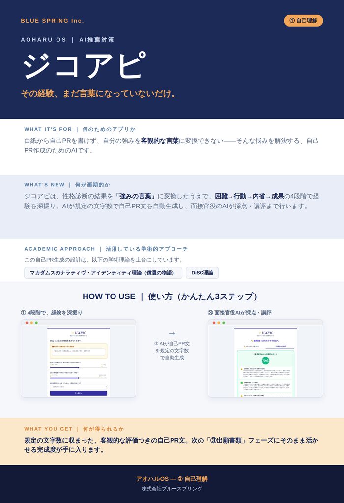 ジコアピ フライヤー